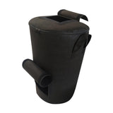 Maxbell Compost Bin Bag Garden with Zipper and Handle for Garbage Trash Loading Leaf Black