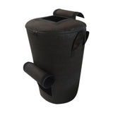 Maxbell Compost Bin Bag Garden with Zipper and Handle for Garbage Trash Loading Leaf Black