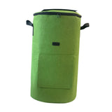 Maxbell Compost Bin Bag Garden with Zipper and Handle for Garbage Trash Loading Leaf Green