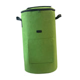 Maxbell Compost Bin Bag Garden with Zipper and Handle for Garbage Trash Loading Leaf Green