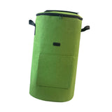 Maxbell Compost Bin Bag Garden with Zipper and Handle for Garbage Trash Loading Leaf Green
