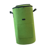 Maxbell Compost Bin Bag Garden with Zipper and Handle for Garbage Trash Loading Leaf Green