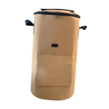 Maxbell Compost Bin Bag Garden with Zipper and Handle for Garbage Trash Loading Leaf Camel Color