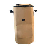 Maxbell Compost Bin Bag Garden with Zipper and Handle for Garbage Trash Loading Leaf Camel Color