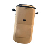 Maxbell Compost Bin Bag Garden with Zipper and Handle for Garbage Trash Loading Leaf Camel Color