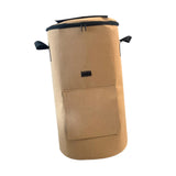 Maxbell Compost Bin Bag Garden with Zipper and Handle for Garbage Trash Loading Leaf Camel Color