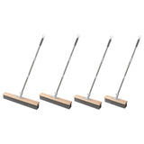 Maxbell Stainless Steel Wire Scrub Brush Outdoor Broom for Tough Stains on Concrete 50cm