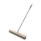 Maxbell Stainless Steel Wire Scrub Brush Outdoor Broom for Tough Stains on Concrete 50cm