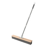 Maxbell Stainless Steel Wire Scrub Brush Outdoor Broom for Tough Stains on Concrete 50cm