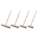 Maxbell Stainless Steel Wire Scrub Brush with Long Handle for Garden Garage Bathroom 50cm