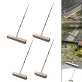 Maxbell Stainless Steel Wire Scrub Brush with Long Handle for Garden Garage Bathroom 50cm