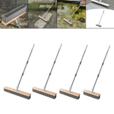 Maxbell Stainless Steel Wire Scrub Brush with Long Handle for Garden Garage Bathroom 50cm