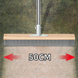 Maxbell Stainless Steel Wire Scrub Brush with Long Handle for Garden Garage Bathroom 50cm