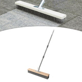 Maxbell Stainless Steel Wire Scrub Brush with Long Handle for Garden Garage Bathroom 40cm