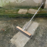 Maxbell Stainless Steel Wire Scrub Brush Outdoor Broom for Tough Stains on Concrete 40cm