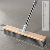 Maxbell Stainless Steel Wire Scrub Brush Outdoor Broom for Tough Stains on Concrete 40cm