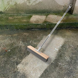 Maxbell Stainless Steel Wire Scrub Brush Outdoor Broom for Tough Stains on Concrete 30cm