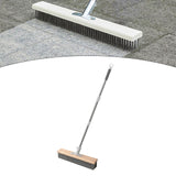 Maxbell Stainless Steel Wire Scrub Brush Outdoor Broom for Tough Stains on Concrete 30cm