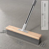 Maxbell Stainless Steel Wire Scrub Brush Outdoor Broom for Tough Stains on Concrete 30cm
