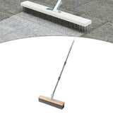 Maxbell Stainless Steel Wire Scrub Brush with Long Handle for Garden Garage Bathroom 30cm