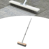 Maxbell Stainless Steel Wire Scrub Brush with Long Handle for Garden Garage Bathroom 20cm