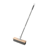Maxbell Stainless Steel Wire Scrub Brush Outdoor Broom for Tough Stains on Concrete 20cm