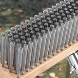 Maxbell Stainless Steel Wire Scrub Brush Outdoor Broom for Tough Stains on Concrete 20cm