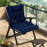 Maxbell Outdoor Seat Back Chair Cushion Rocking Seat Cushion for Balcony Living Room Navy Blue