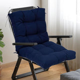 Maxbell Outdoor Seat Back Chair Cushion Rocking Seat Cushion for Balcony Living Room Navy Blue