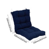 Maxbell Outdoor Seat Back Chair Cushion Rocking Seat Cushion for Balcony Living Room Navy Blue