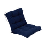 Maxbell Outdoor Seat Back Chair Cushion Rocking Seat Cushion for Balcony Living Room Navy Blue
