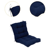 Maxbell Outdoor Seat Back Chair Cushion Rocking Seat Cushion for Balcony Living Room Navy Blue