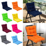 Maxbell Outdoor Seat Back Chair Cushion Rocking Seat Cushion for Balcony Living Room Navy Blue