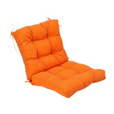 Maxbell Outdoor Seat Back Chair Cushion Rocking Seat Cushion for Balcony Living Room Orange