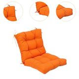 Maxbell Outdoor Seat Back Chair Cushion Rocking Seat Cushion for Balcony Living Room Orange