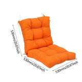 Maxbell Outdoor Seat Back Chair Cushion Rocking Seat Cushion for Balcony Living Room Orange