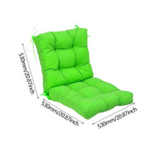 Maxbell Outdoor Seat Back Chair Cushion Rocking Seat Cushion for Balcony Living Room Green