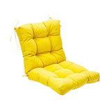 Maxbell Outdoor Seat Back Chair Cushion Rocking Seat Cushion for Balcony Living Room Yellow