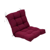 Maxbell Outdoor Seat Back Chair Cushion Rocking Seat Cushion for Balcony Living Room Dark Red