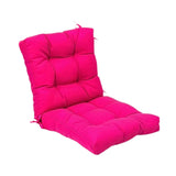 Maxbell Outdoor Seat Back Chair Cushion Rocking Seat Cushion for Balcony Living Room Rose Red