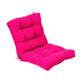 Maxbell Outdoor Seat Back Chair Cushion Rocking Seat Cushion for Balcony Living Room Rose Red
