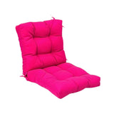 Maxbell Outdoor Seat Back Chair Cushion Rocking Seat Cushion for Balcony Living Room Rose Red
