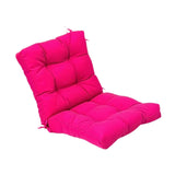 Maxbell Outdoor Seat Back Chair Cushion Rocking Seat Cushion for Balcony Living Room Rose Red