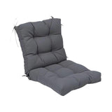 Maxbell Outdoor Seat Back Chair Cushion Rocking Seat Cushion for Balcony Living Room Gray