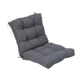 Maxbell Outdoor Seat Back Chair Cushion Rocking Seat Cushion for Balcony Living Room Gray
