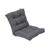 Maxbell Outdoor Seat Back Chair Cushion Rocking Seat Cushion for Balcony Living Room Gray