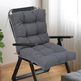 Maxbell Outdoor Seat Back Chair Cushion Rocking Seat Cushion for Balcony Living Room Gray