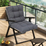 Maxbell Outdoor Seat Back Chair Cushion Rocking Seat Cushion for Balcony Living Room Gray