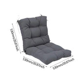 Maxbell Outdoor Seat Back Chair Cushion Rocking Seat Cushion for Balcony Living Room Gray