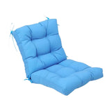 Maxbell Outdoor Seat Back Chair Cushion Rocking Seat Cushion for Balcony Living Room Blue